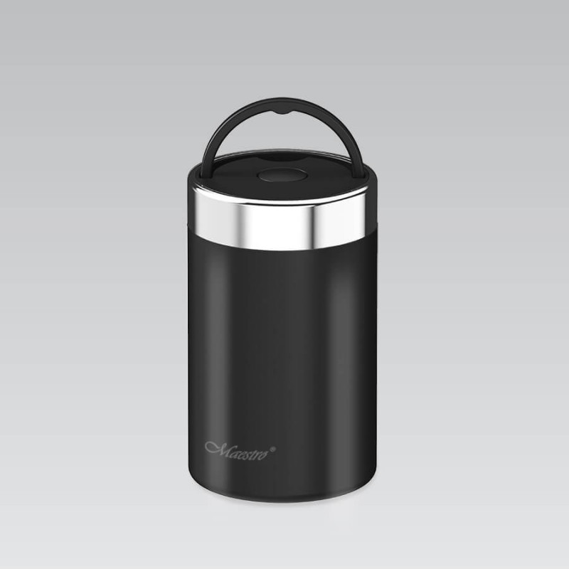 Maestro MR-1649-50-BLACK Θερμός φαγητού, 500 ml, Μαύρο