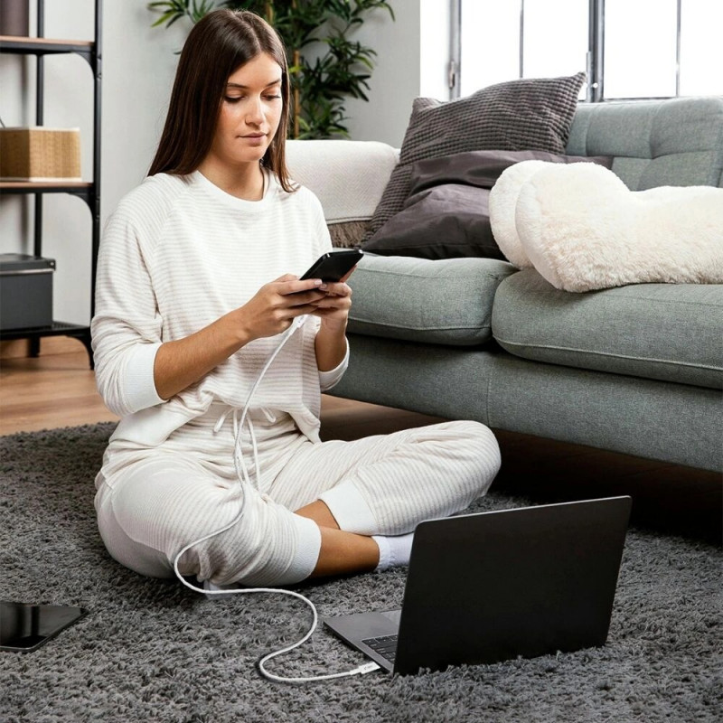 Tech-Protect Ultraboost Lite Καλώδιο USB-C / USB-C PD60W/3A 200 cm, Cool Grey