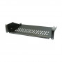 EFB Elektronik 691650TS.2A Ράφι 19" 2U, Βάθος 300 mm, Φέρουσα Ικανότητα 22 kg, RAL 9005, Μαύρο