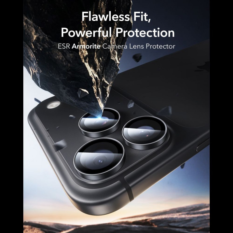 ESR Armorite Προστατευτικό Κάμερας για Apple iPhone 18 Pro / 18 Pro Max, Μαύρο, 2-Pack
