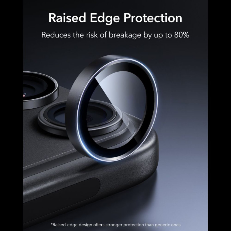 ESR Armorite Προστατευτικό Κάμερας για Apple iPhone 18 Pro / 18 Pro Max, Μαύρο, 2-Pack