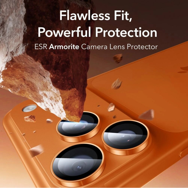 ESR Armorite Προστατευτικό Κάμερας για Apple iPhone 14 Pro / Max / 15 Pro / Max / 16 Pro / Max / 17 Pro / Max, Πορτοκαλί