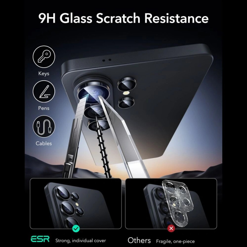 ESR Armorite Προστατευτικό Κάμερας για Samsung Galaxy S26 Ultra, Μαύρο