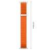 Tech-Protect Nylonloop Apple Watch 8 / 9 / 10 / 11 / 12 / SE / Ultra 44/45/46/49 mm Λουράκι ρολογιού, πορτοκαλί
