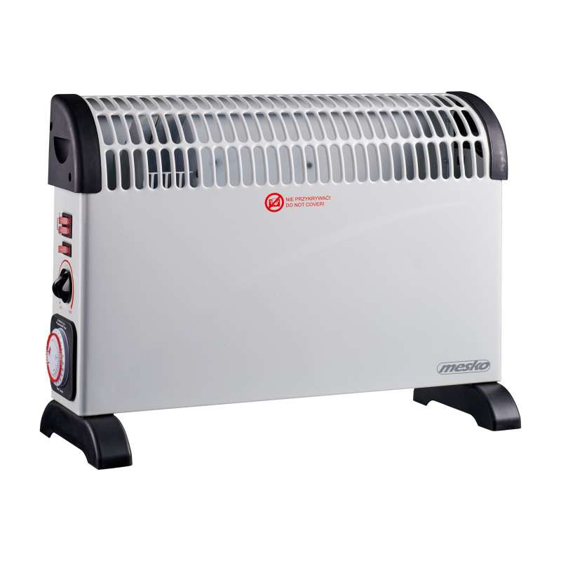 Θερμοπομπός Mesko MS 7741w με χρονοδιακόπτη και turbo fan, 2000 W, λευκός