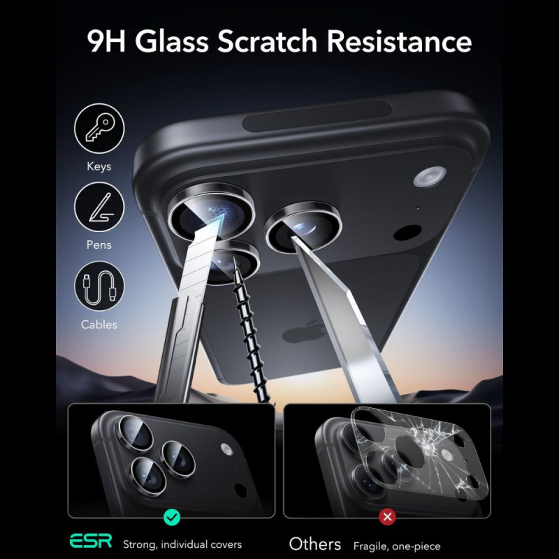 ESR Armorite Προστατευτικό Κάμερας για Apple iPhone 18 Pro / 18 Pro Max, Διάφανο, 1D99500202