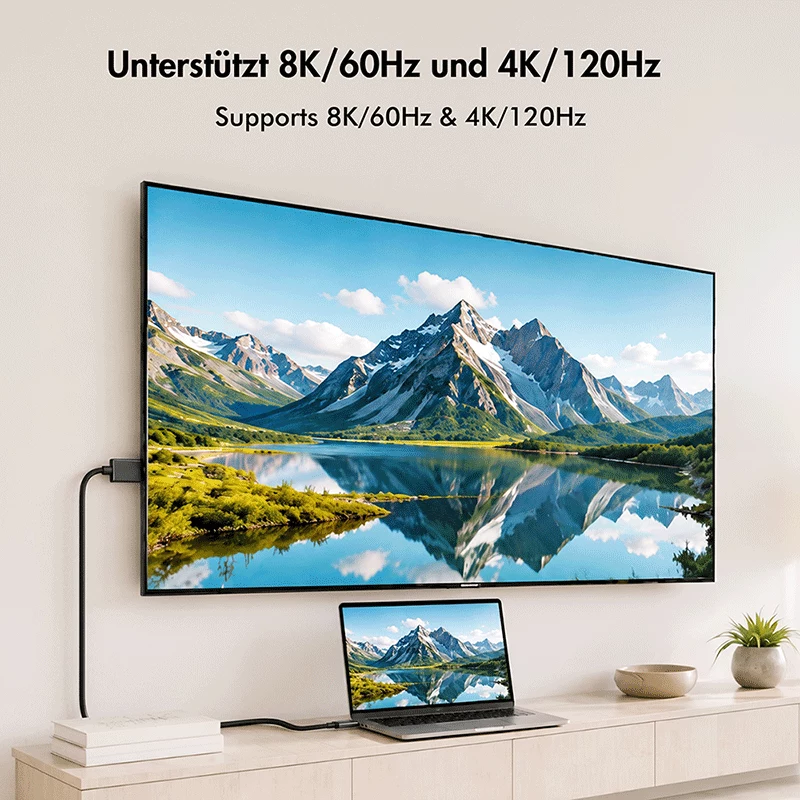 Καλώδιο LogiLink CUA0120 USB 3.2 Gen2 Type-C, C/M σε DP/M, αμφίδρομο, 8K/60 Hz, μεταλλικό, μαύρο, 1.8 m