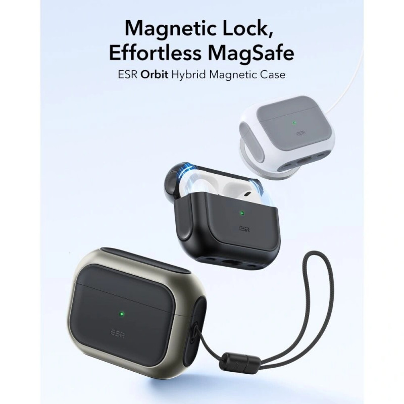 Θήκη ESR Orbit HaloLock MagSafe για Apple AirPods Pro 3, Titanium