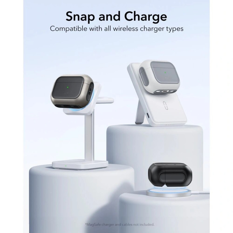 Θήκη ESR Orbit HaloLock MagSafe για Apple AirPods Pro 3, Titanium