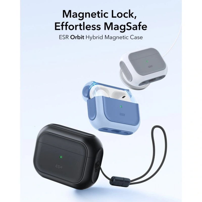 Θήκη ESR Orbit HaloLock MagSafe για Apple AirPods Pro 3, μαύρη