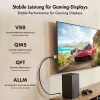 Καλώδιο HDMI LogiLink CH0124, A/M σε A/M, 8K/60 Hz, 48 Gbps, μεταλλικό, νάιλον, μαύρο/γκρι, 5 m