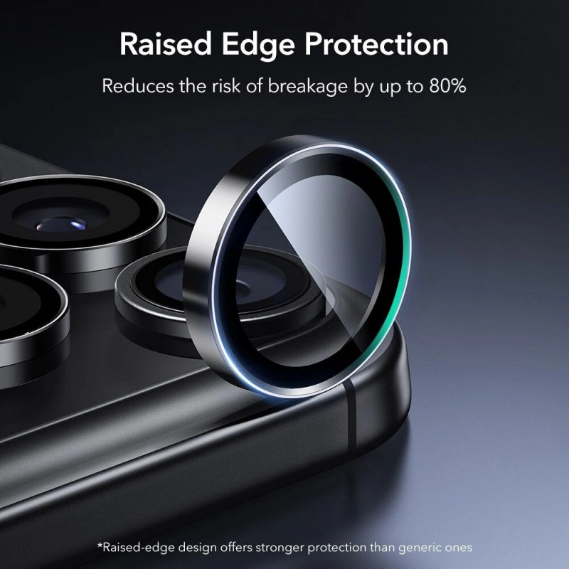 ESR Armorite Προστατευτικό Κάμερας για Apple iPhone 14 Pro / 14 Pro Max / 15 Pro / 15 Pro Max / 16 Pro / 16 Pro Max / 17 Pro / 17 Pro Max, Μαύρο (ESR931)