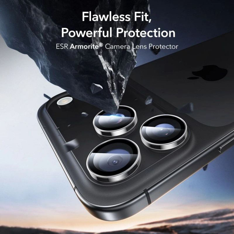 ESR Armorite Προστατευτικό Κάμερας για Apple iPhone 14 Pro / 14 Pro Max / 15 Pro / 15 Pro Max / 16 Pro / 16 Pro Max / 17 Pro / 17 Pro Max, Διαφανές (ESR932)