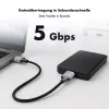 Καλώδιο USB 3.0 Logilink CU0291, A/M σε Micro-USB/M, 5 Gbps, νάιλον, μέταλλο, μαύρο/ασημί, 2 m