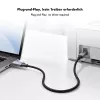 Καλώδιο Logilink CU0515 USB 2.0 Type-C, C/M σε B/M, 480 Mbps, νάιλον, μέταλλο, μαύρο/ασημί, 2 m