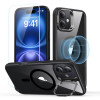 Θήκη ESR Classic Hybrid Kickstand HaloLock MagSafe με Tempered Glass για Apple iPhone 16 Plus, Διάφανη/Μαύρη