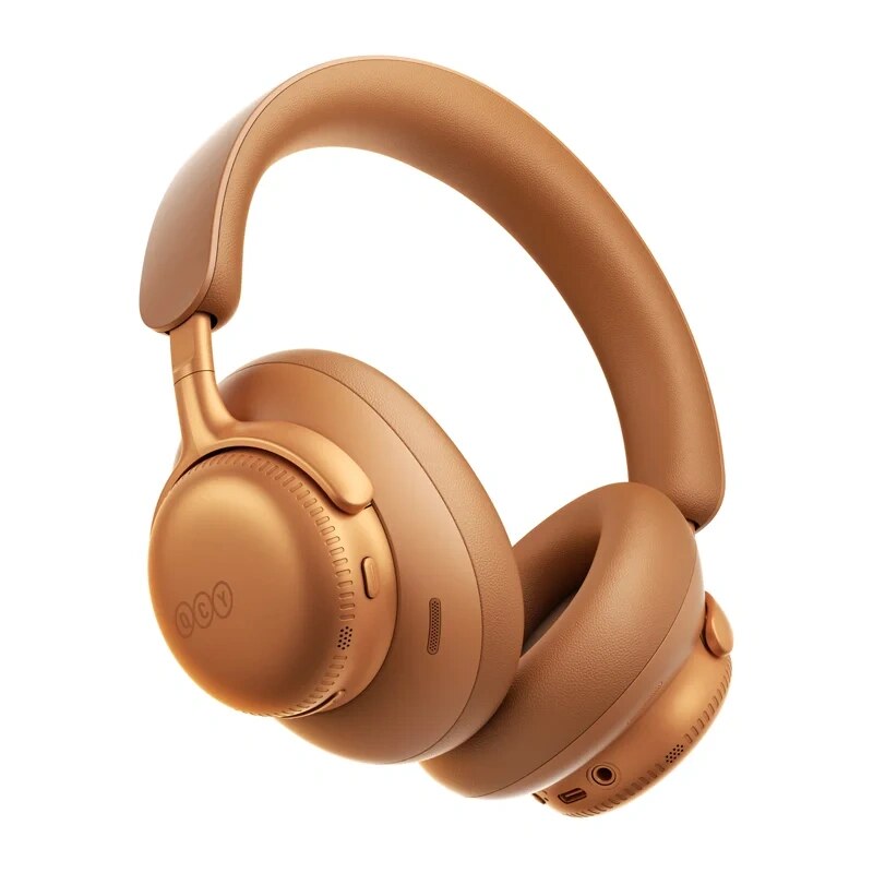QCY H6 Ultra ασύρματα ακουστικά over-ear, προσαρμοστικό ANC, Bluetooth 6.0, πορτοκαλί