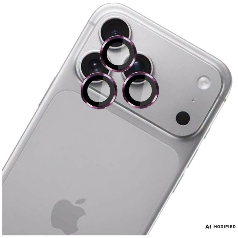 3MK Lens Protection Pro Apple iPhone 18 Pro / 18 Pro Max προστασία φακού κάμερας, tempered glass, Burgundy