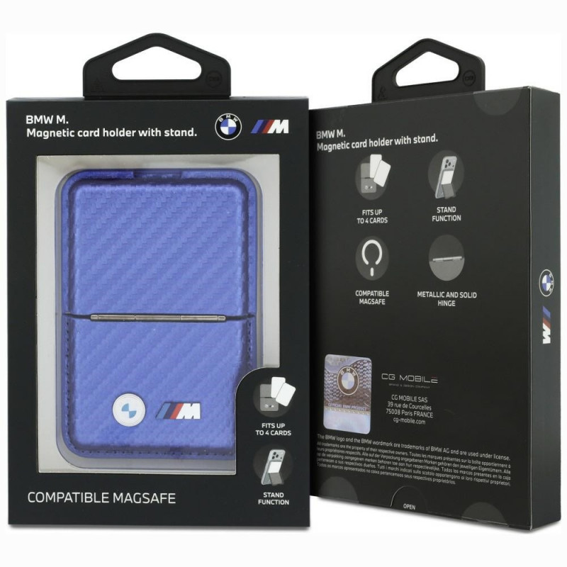 BMW M Carbon Metal Logos MagSafe Πορτοφόλι, μπλε