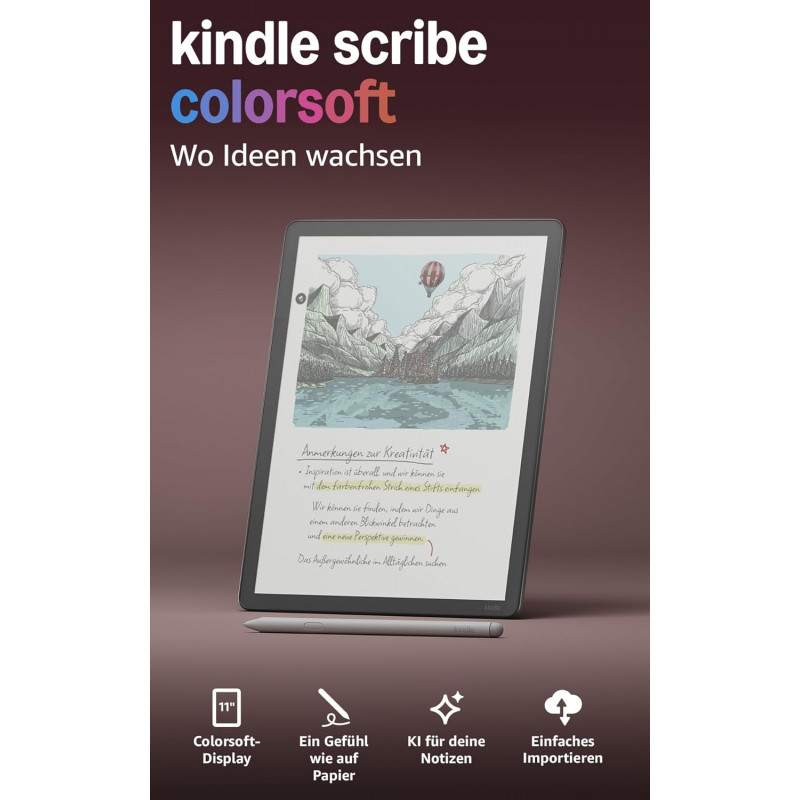 Kindle Scribe Colorsoft ηλεκτρονικό αναγνωστήριο, 64 GB, γραφίτης
