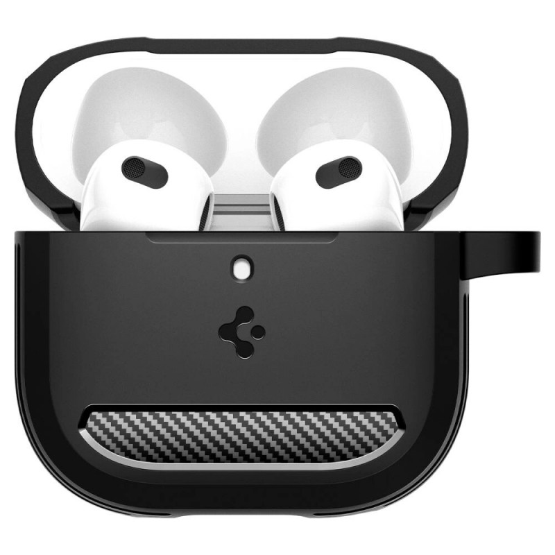 Θήκη Spigen Rugged Armor για Apple AirPods 4, μαύρη ματ