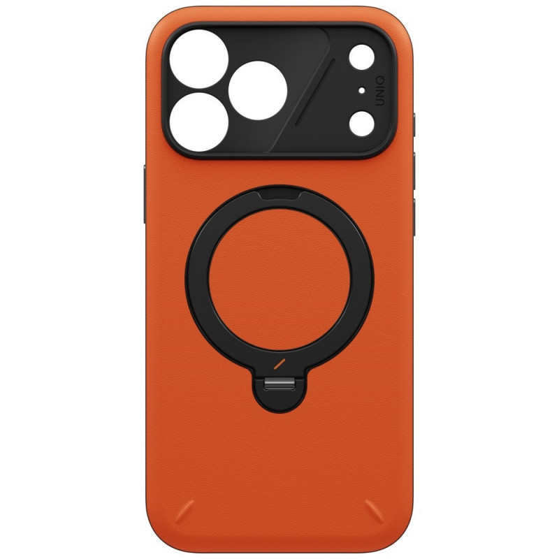 Θήκη UNIQ Elix για Apple iPhone 18 Pro Max / 17 Pro Max, περιστρεφόμενο kickstand 360°, πορτοκαλί