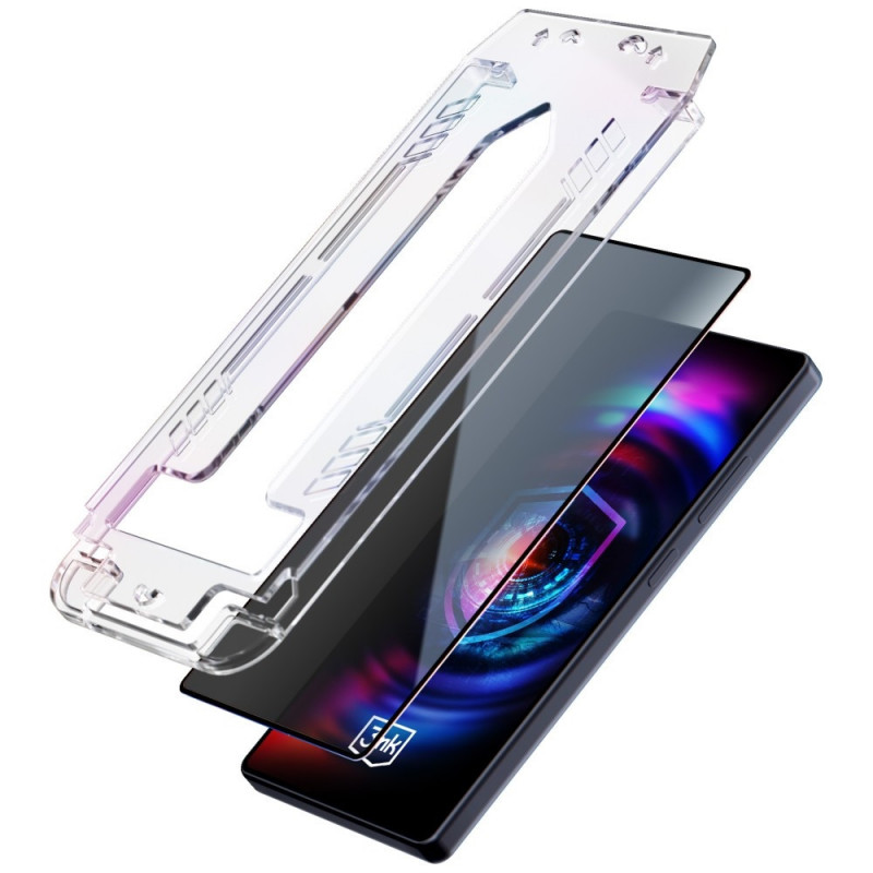 3MK HardGlass Max Privacy θωρακισμένο γυαλί προστασίας απορρήτου με εφαρμογέα για Samsung Galaxy S26, μαύρο