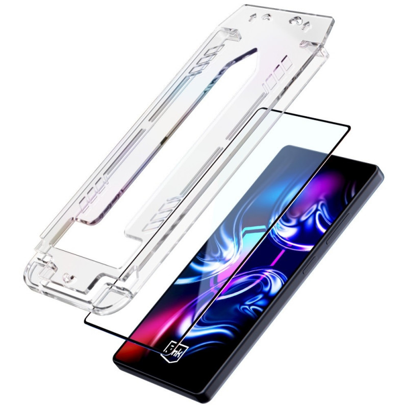 3MK HardGlass Max tempered glass με εφαρμογέα για Samsung Galaxy S26, μαύρο