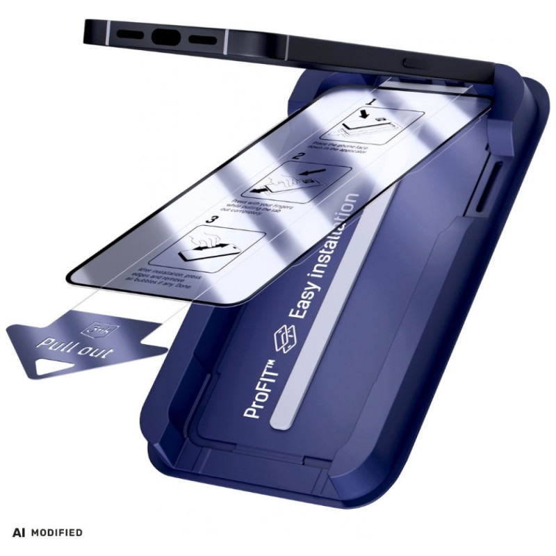 3MK HardGlass Max Ενισχυμένο Γυαλί με Εφαρμογέα για Apple iPhone 15 / 16, μαύρο