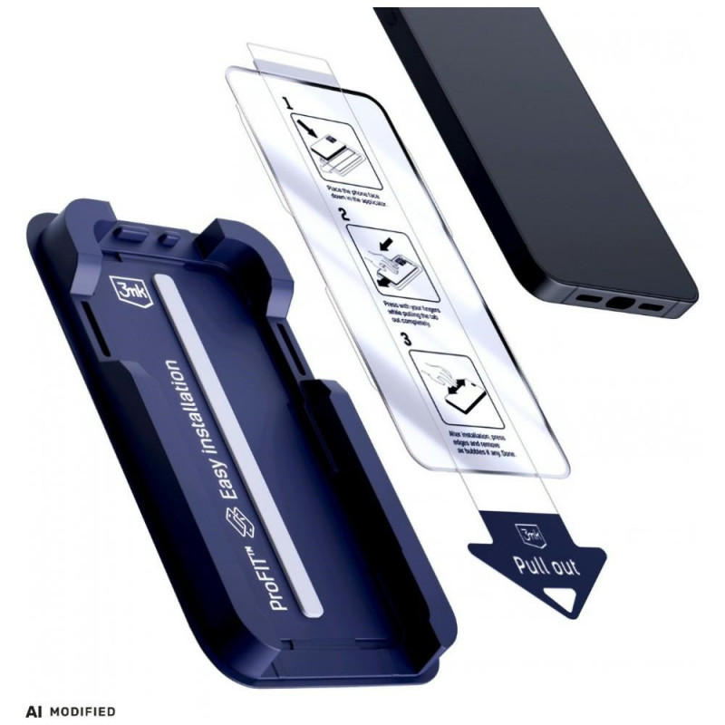 3MK HardGlass Max Ενισχυμένο Γυαλί με Εφαρμογέα για Samsung Galaxy S25 Ultra, μαύρο