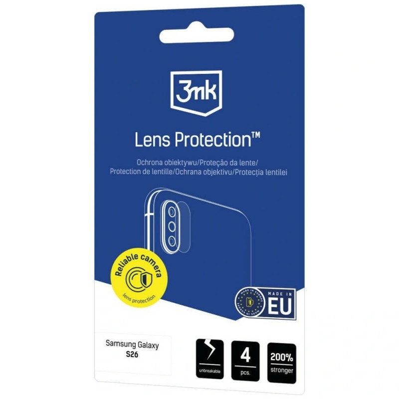 Προστατευτικό φακού κάμερας 3MK Lens Protection για Samsung Galaxy S26, συσκευασία 4 τεμαχίων
