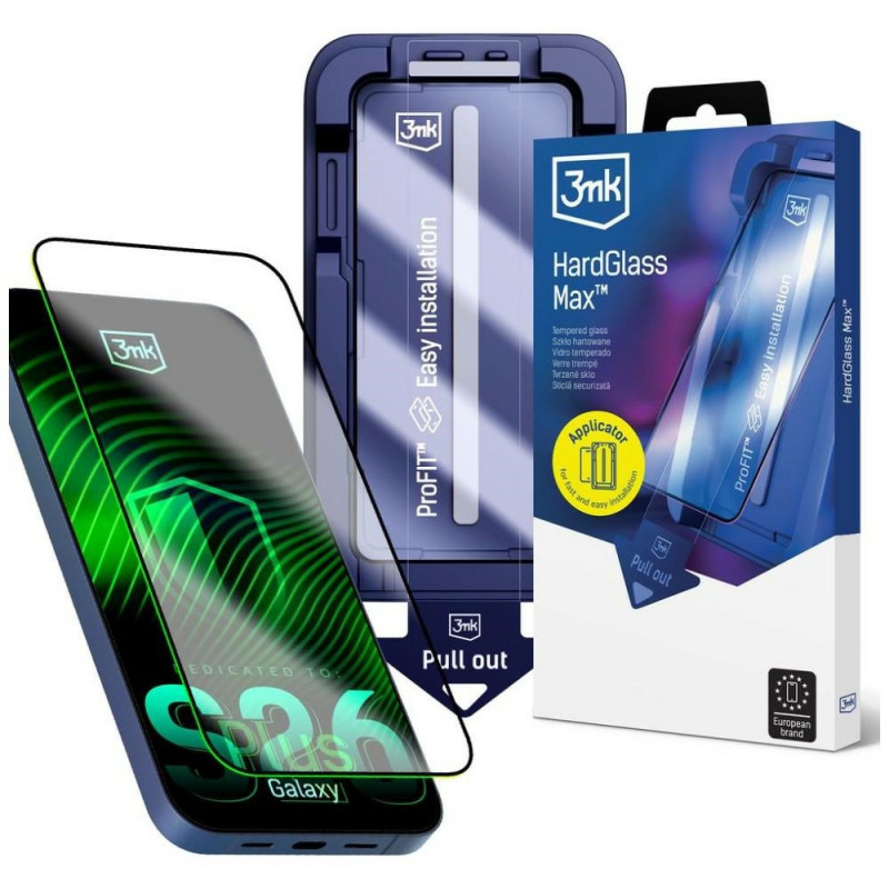 3MK HardGlass Max σκληρυμένο γυαλί για Samsung Galaxy S26+, διάφανο