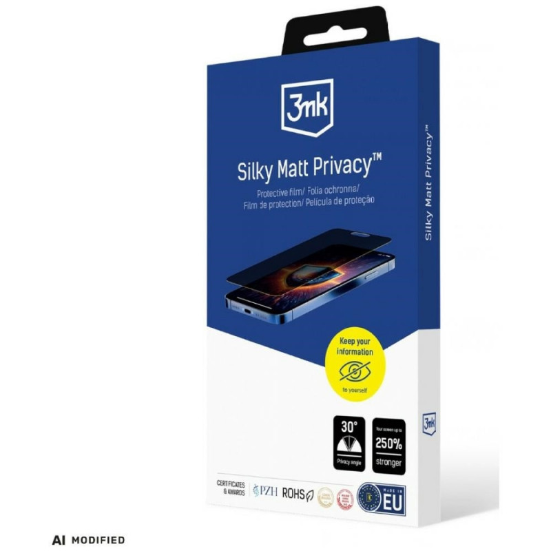 3MK Silky Matt Privacy Ματ Προστατευτικό Φιλμ Οθόνης Απορρήτου για Realme 14 Pro