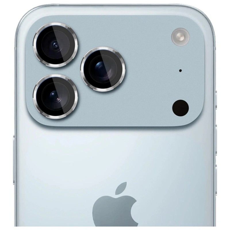 Γυαλί προστασίας φακού κάμερας 3MK Lens Protection Pro για Apple iPhone 17 Pro / 17 Pro Max, ασημί