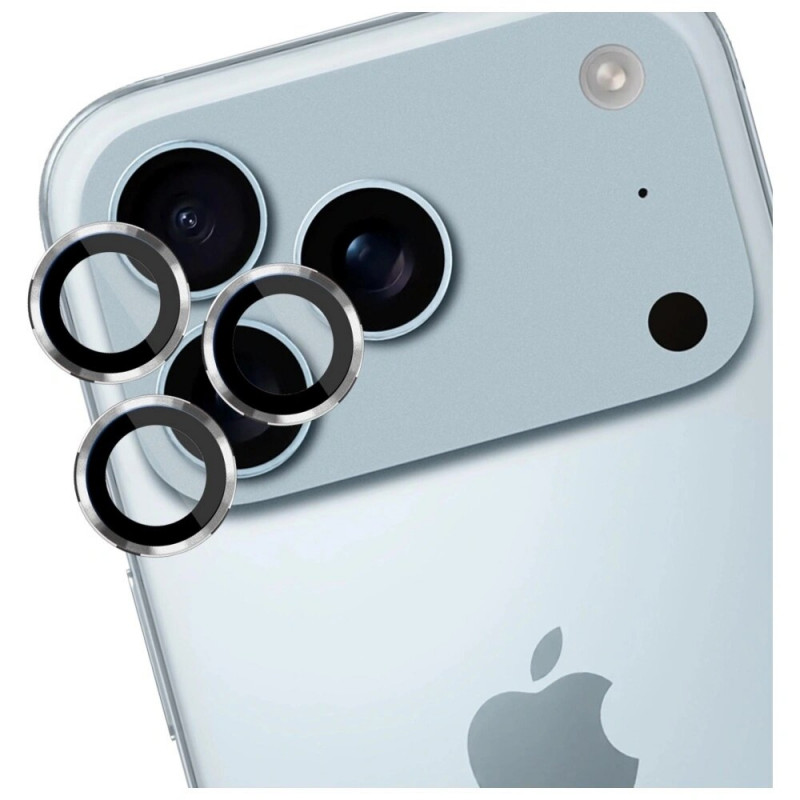 Γυαλί προστασίας φακού κάμερας 3MK Lens Protection Pro για Apple iPhone 17 Pro / 17 Pro Max, ασημί