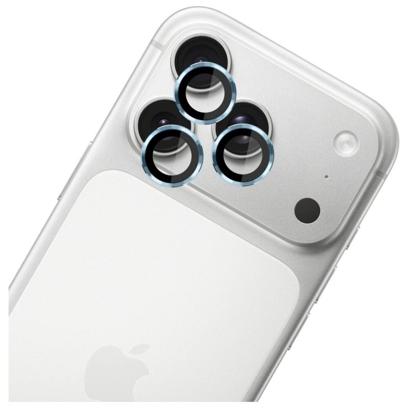 3MK Lens Protection Pro προστατευτικό φακού κάμερας από σκληρυμένο γυαλί για Apple iPhone 17 Pro / 17 Pro Max, ανοιχτό μπλε