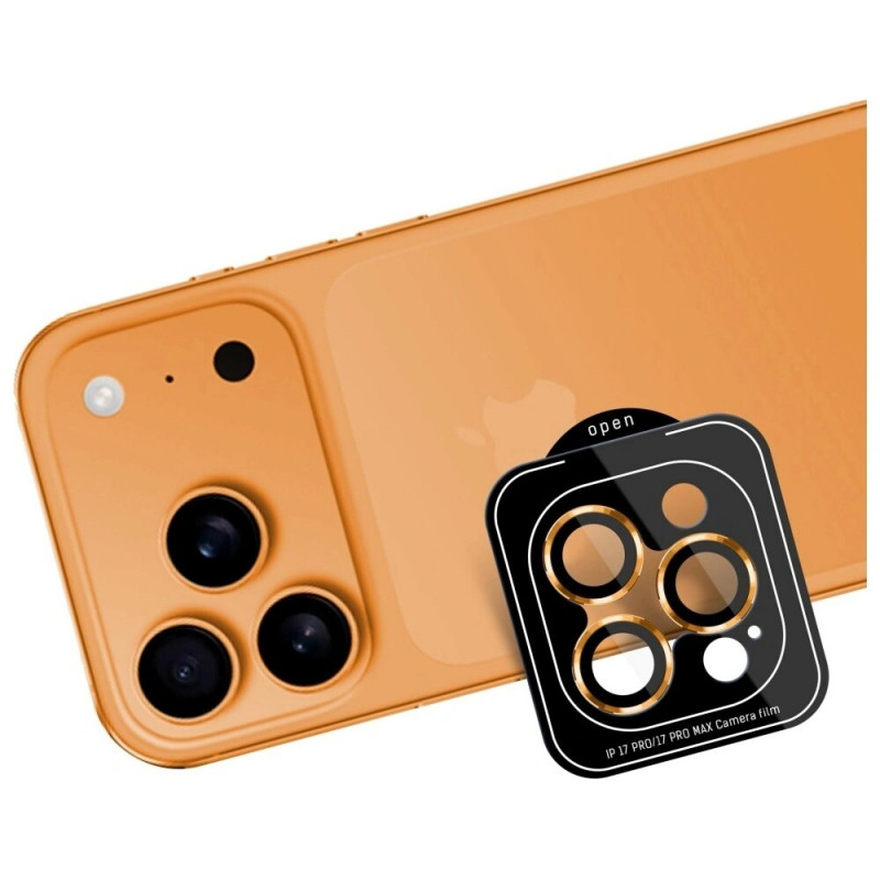 3MK Lens Protection Pro tempered glass για φακό κάμερας για Apple iPhone 17 Pro / 17 Pro Max, πορτοκαλί
