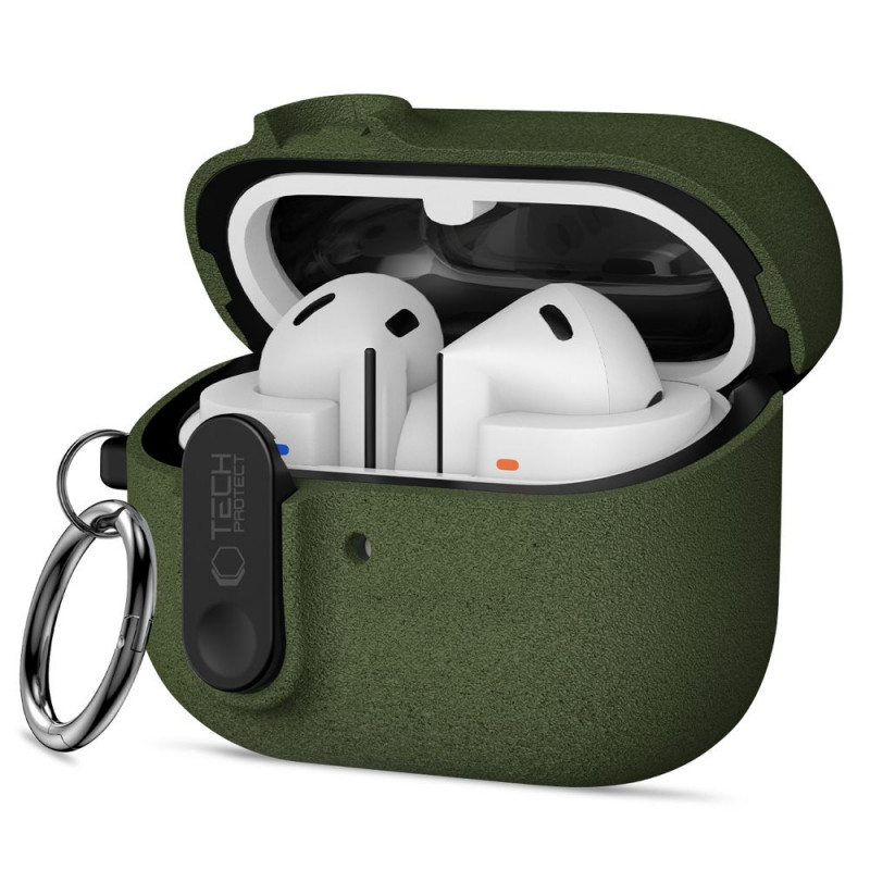 Θήκη Tech-Protect Slim Hook για Samsung Galaxy Buds 3 / 3 FE / 3 Pro, λαδί