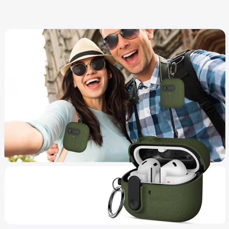 Θήκη Tech-Protect Slim Hook για Samsung Galaxy Buds 3 / 3 FE / 3 Pro, λαδί