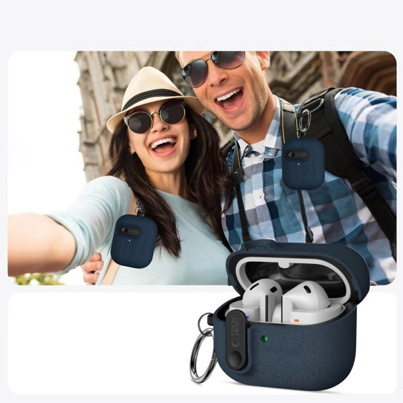 Θήκη Tech-Protect Slim Hook για Samsung Galaxy Buds 3 / 3 FE / 3 Pro, Fluffy Blue