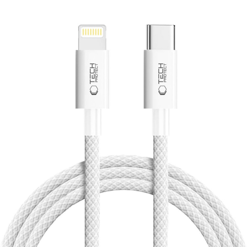 Tech-Protect Ultraboost Lite Καλώδιο USB-C / Lightning PD27W/3A 200 cm, Cool Grey