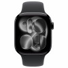 Apple Watch Series 11 GPS + Cellular (5G) θήκη αλουμινίου 42 mm, μαύρο, M/L, MF854QL/A