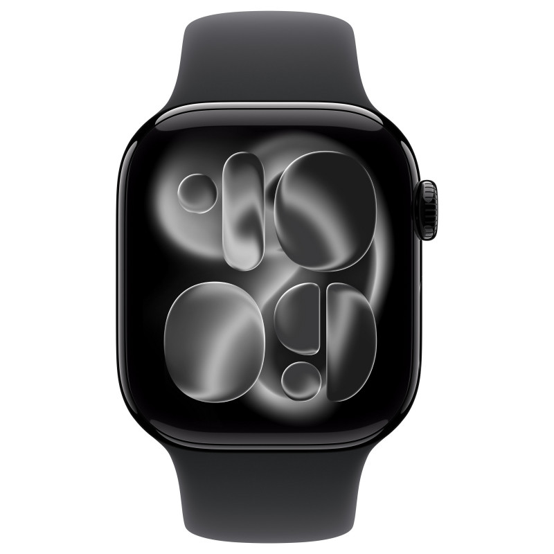 Apple Watch Series 11 GPS + Cellular (5G) θήκη αλουμινίου 42 mm, μαύρο, M/L, MF854QL/A