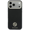 Guess GUE005537-0 Grained Round Strass Logo MagSafe θήκη για Apple iPhone 18 Pro Max / 17 Pro Max, μαύρη