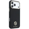 Guess GUE005537-0 Grained Round Strass Logo MagSafe θήκη για Apple iPhone 18 Pro Max / 17 Pro Max, μαύρη