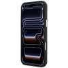 Guess GUE005537-0 Grained Round Strass Logo MagSafe θήκη για Apple iPhone 18 Pro Max / 17 Pro Max, μαύρη