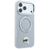 Θήκη Karl Lagerfeld with Ring Stand 360 Karl Head Pin MagSafe για Apple iPhone 18 Pro Max / 17 Pro Max, γκρι (KF003236)