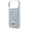 Θήκη Karl Lagerfeld with Ring Stand 360 Karl Head Pin MagSafe για Apple iPhone 18 Pro Max / 17 Pro Max, γκρι (KF003236)