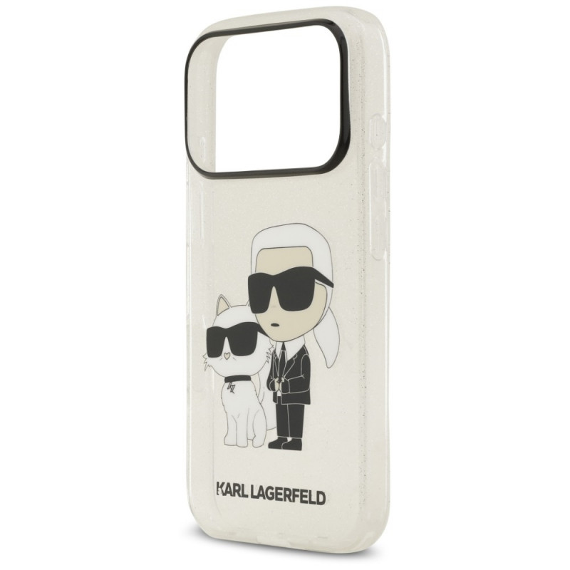 Θήκη Karl Lagerfeld IML NFT Glitter Karl&Choupette KF003400 για Apple iPhone 18 Pro Max / 17 Pro Max, διαφανής