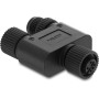 Delock 60855 Διακλαδωτής Y M12 κωδικοποίηση A 4 ακίδων, 1 x θηλυκό σε 1 x θηλυκό και 1 x αρσενικό